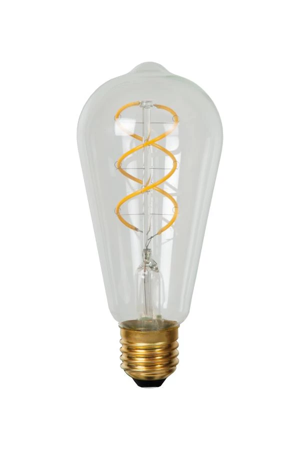 Lucide ST64 - Filament bulb - Ø 6,4 cm - LED Dim. - E27 - 1x4,9W 2700K - Transparant - turned off